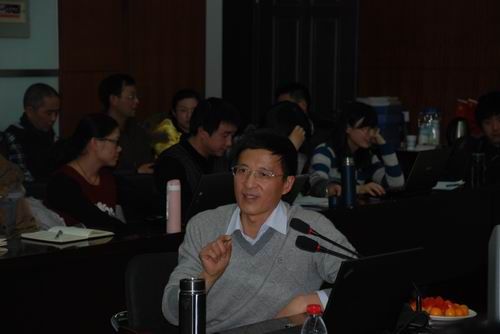 北京大学光华管理学院陆正飞教授来新葡的京官网作学术报告
